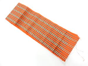 本場筑前博多縞模様織出し半幅帯